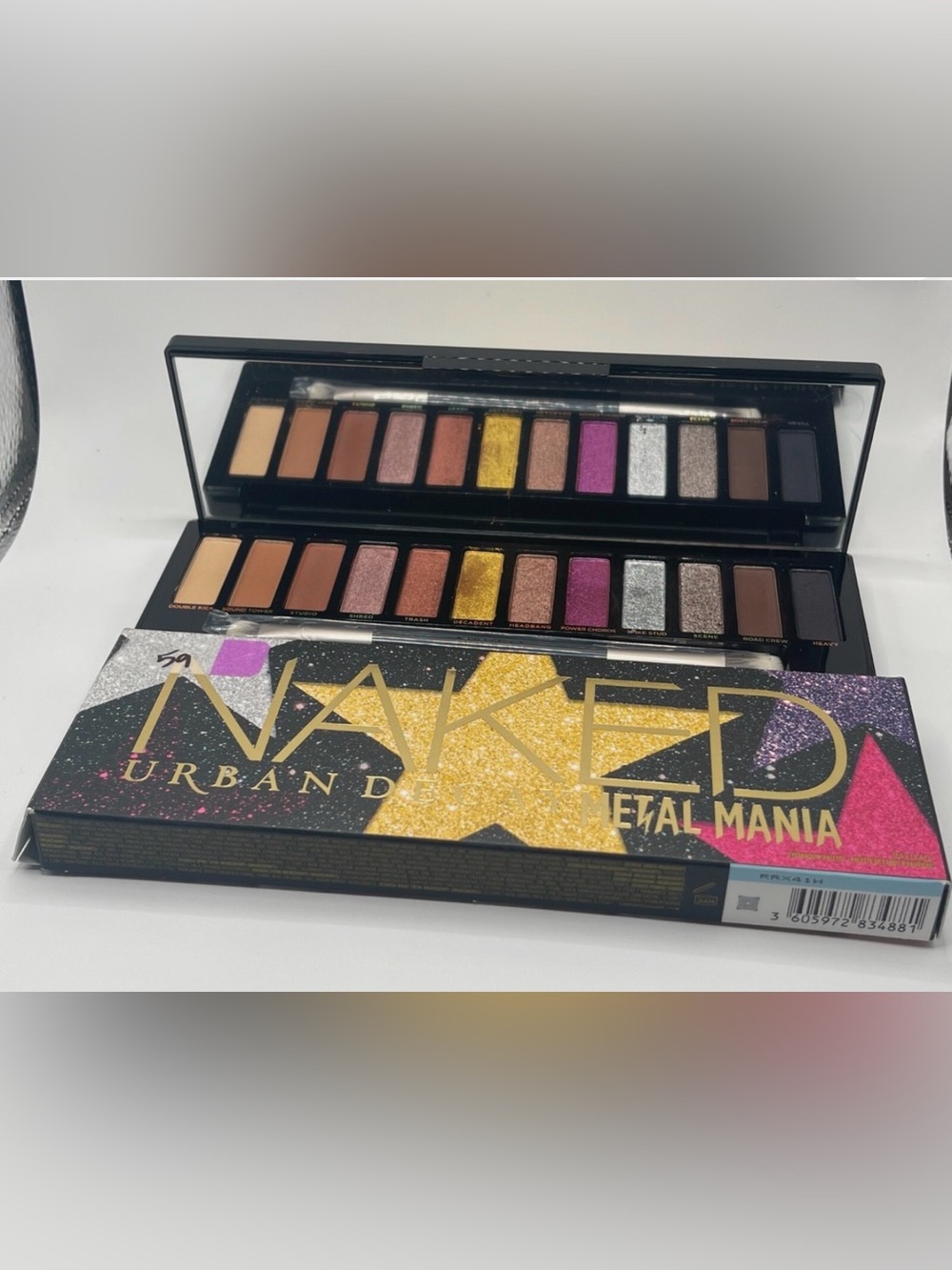 Urban Decay NAKED Metal Eyeshadow Palette - Gold, Pink, Silver & Neutral Shades